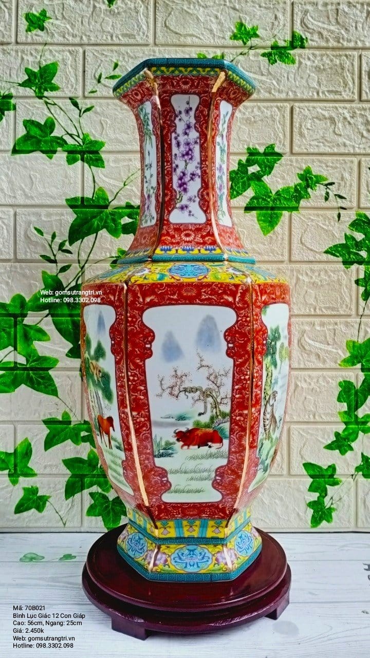 BÌNH LỤC GIÁC 12 CON GIÁP